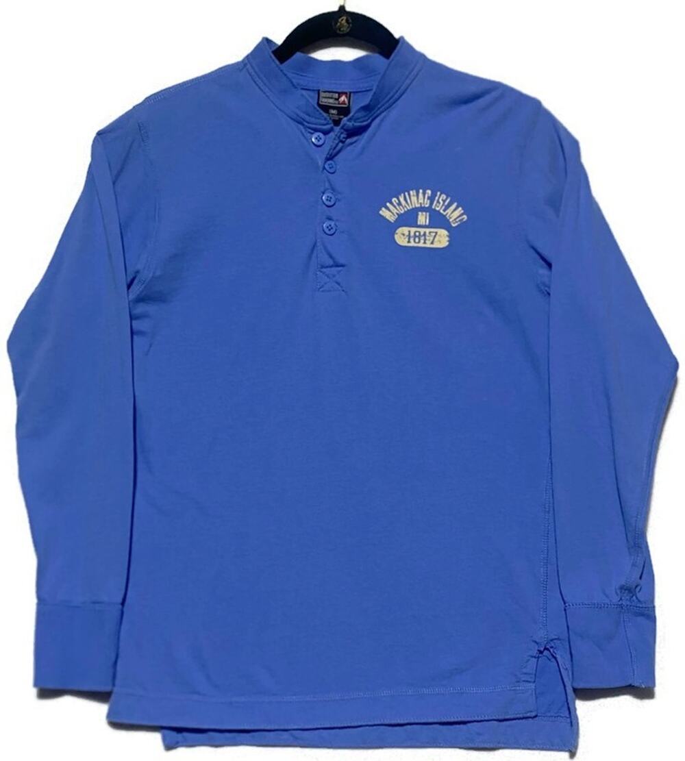 Mackinac Island Men's Medium Shirt Long Sleeves Blue Outfitter Trading Company